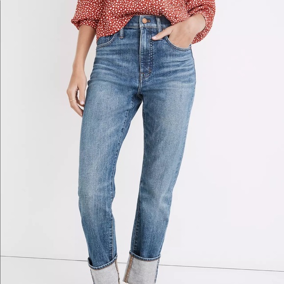 Madewell Classic Straight Jeans in Cristoforo Wash: Selvedge Edition - Picture 1 of 11